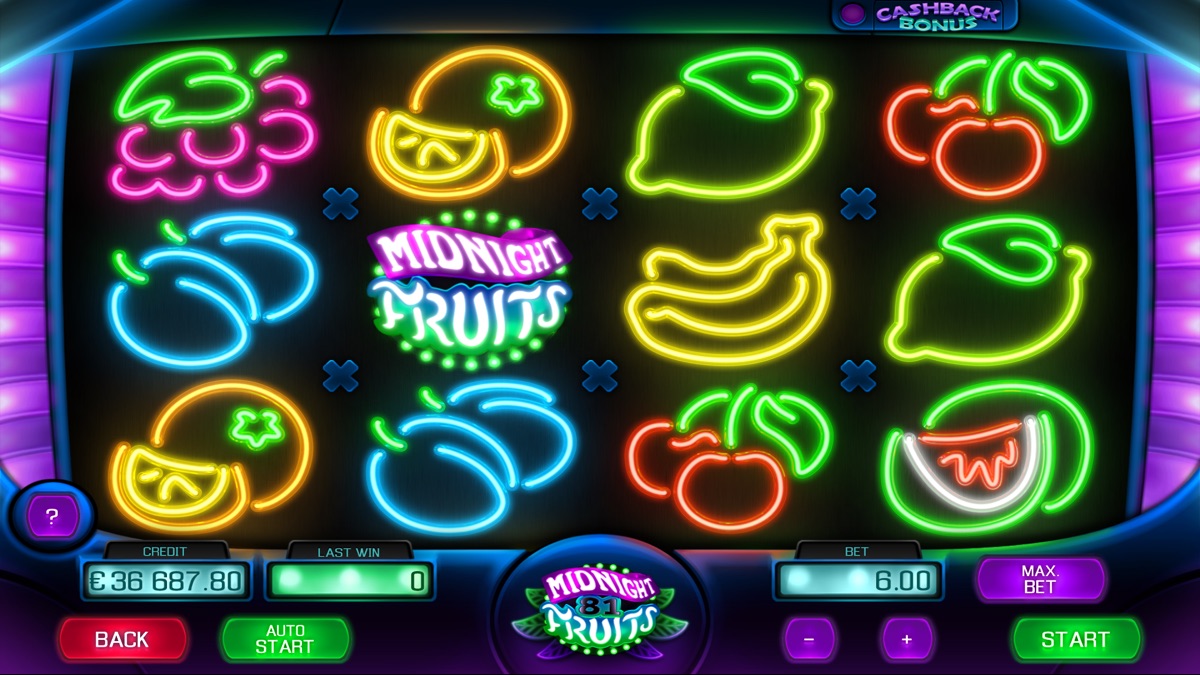 Midnight Fruits 81 -kolikkopeli Apollo Gamesilta