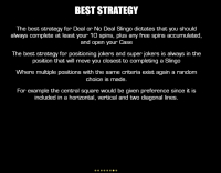 Slingon sopimus tai ei sopimusta -säännöt 7